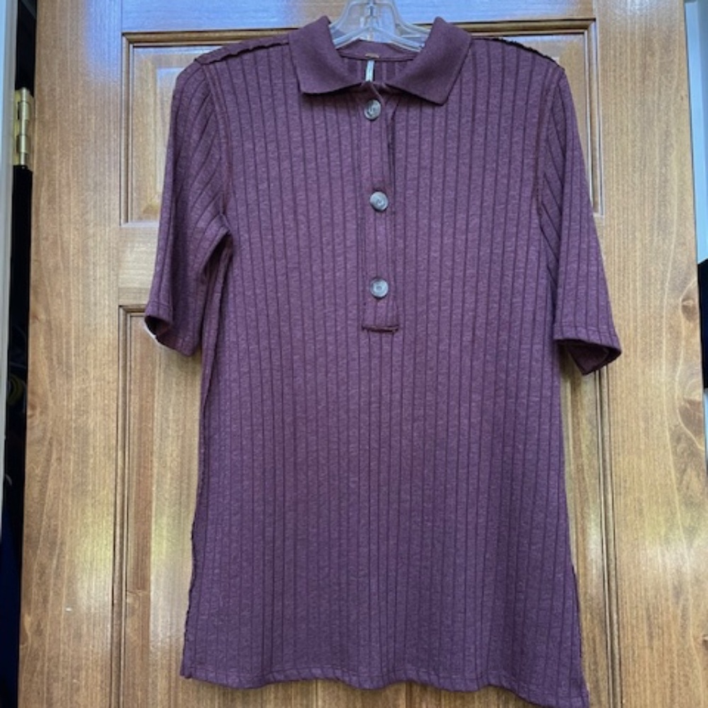 Free People Tunic Sweater Short Sleeved EUC Sz S